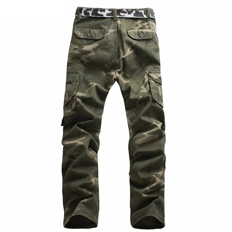 2024 Cotton Army Urban Clothing Camouflage Men Military Style Pocket Tactical Cargo Pants Long Length Male Combat Camo Trousers