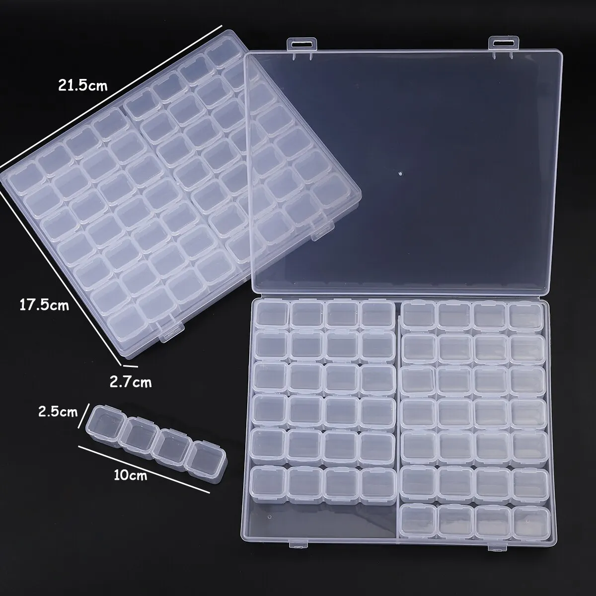 Adjustable Plastic Nail Accessories Storage Box, Tool Box