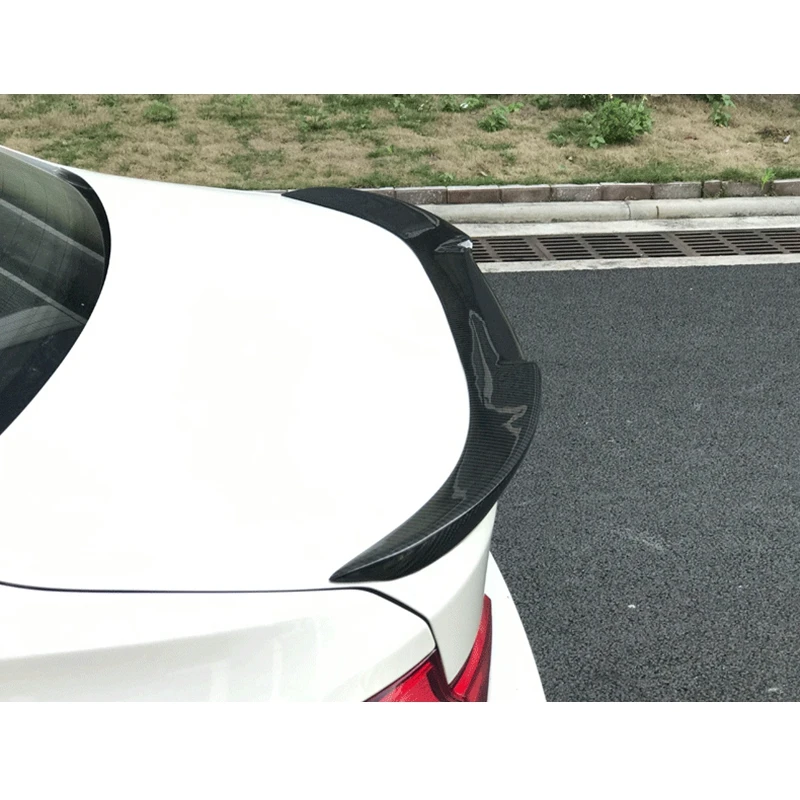 

V-образный стиль для BMW F30 F35 3 серии F80 M3 2013-2020 Спойлер для губ Комплект для стайлинга автомобилей из углеродного волокна Задний спойлер багажника Крыло