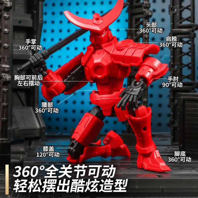 The Sixth Generation Mech Warrior Multi-articular Movable Assembly of 13 Doll Toy Soldiers Manual