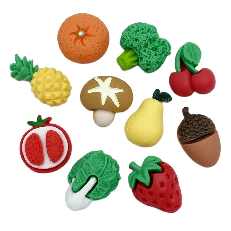 10 pcs new resin Hybrid simulation Mini Fruit flat back Cabochon Scrapbook Kawaii DIY Embellishments Accessories D15A