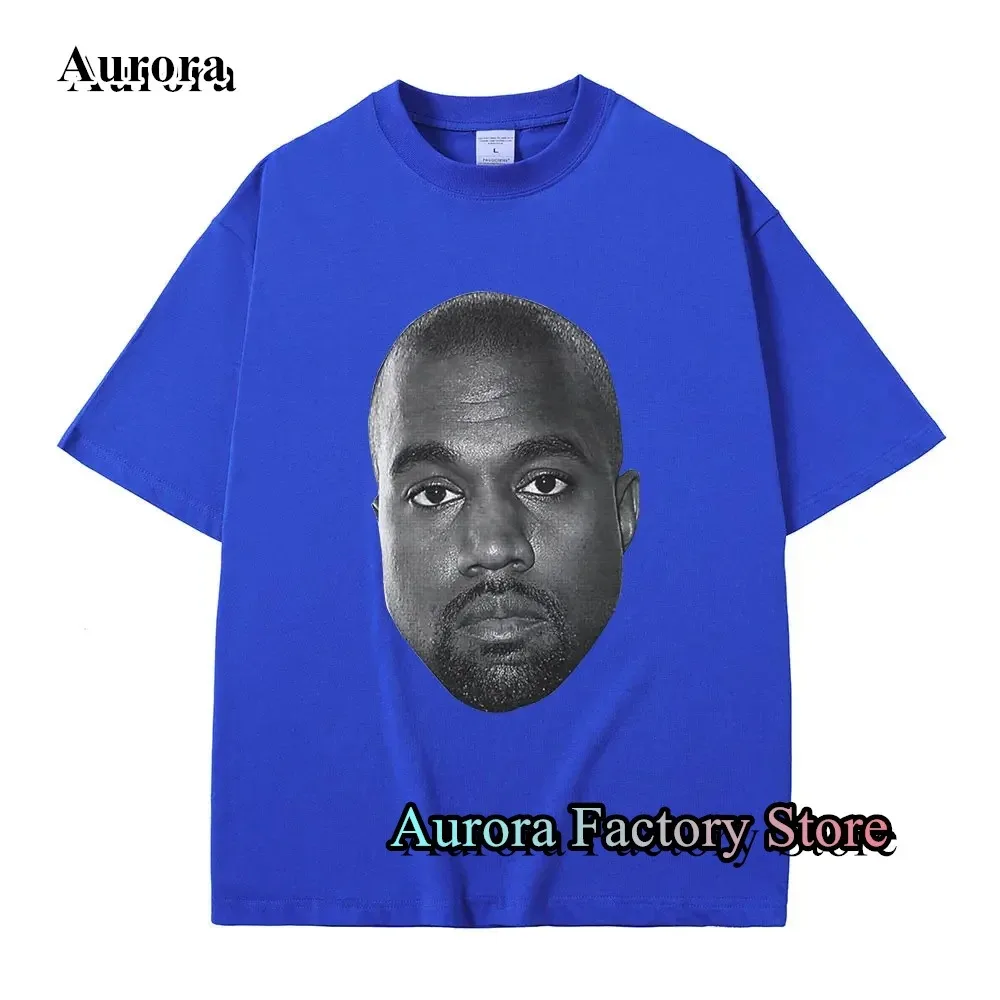 2024 Summer Men Women Cotton T-Shirt Hip Hop Tops Tees Male Rapper Kanye West Graphic Clothing Fashion Short Sleeve Streetwear3﻿