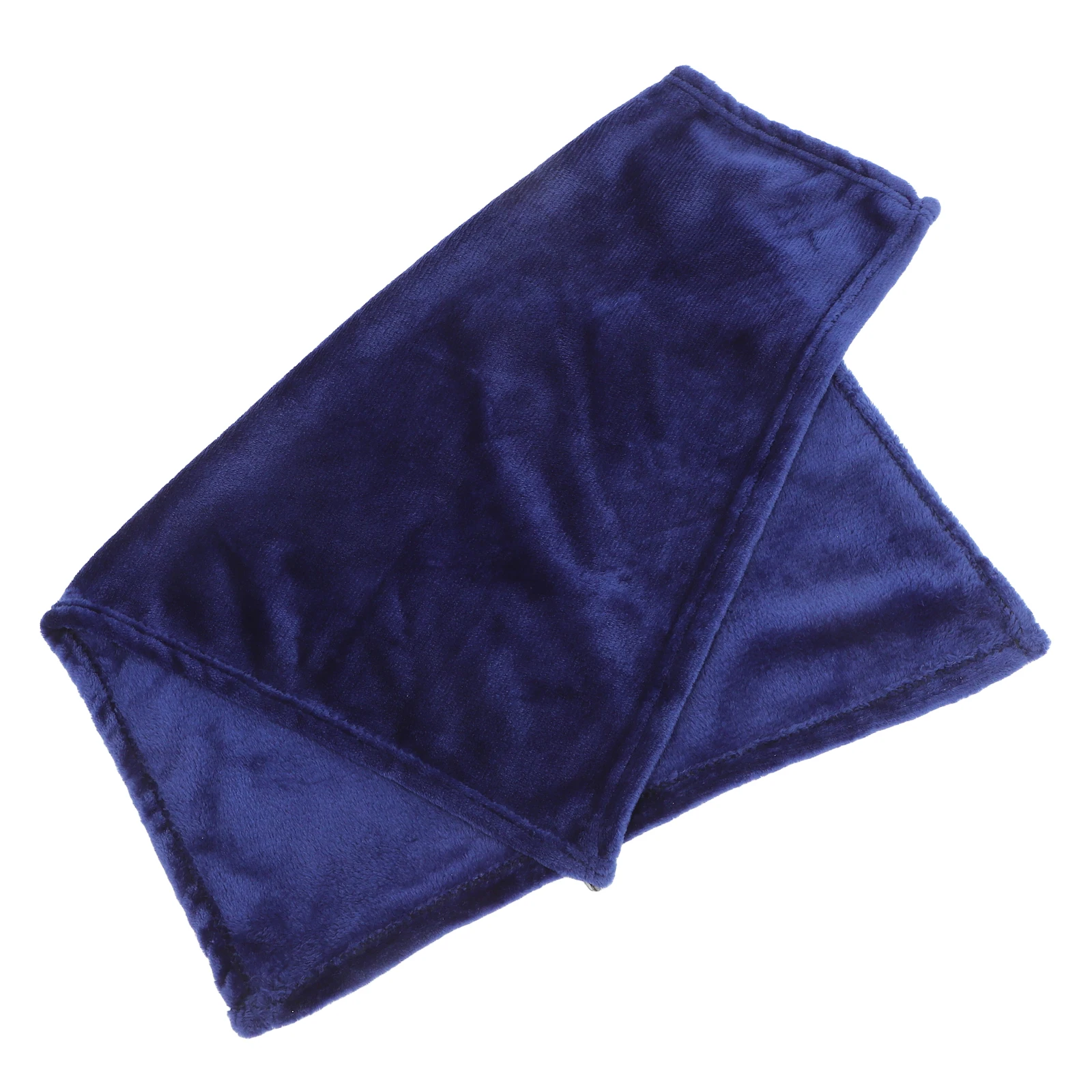 Biancheria da letto per animali domestici in flanella tinta unita blu scuro Coperta leggera super calda e accogliente Asciugamano Coperta per animali domestici in flanella