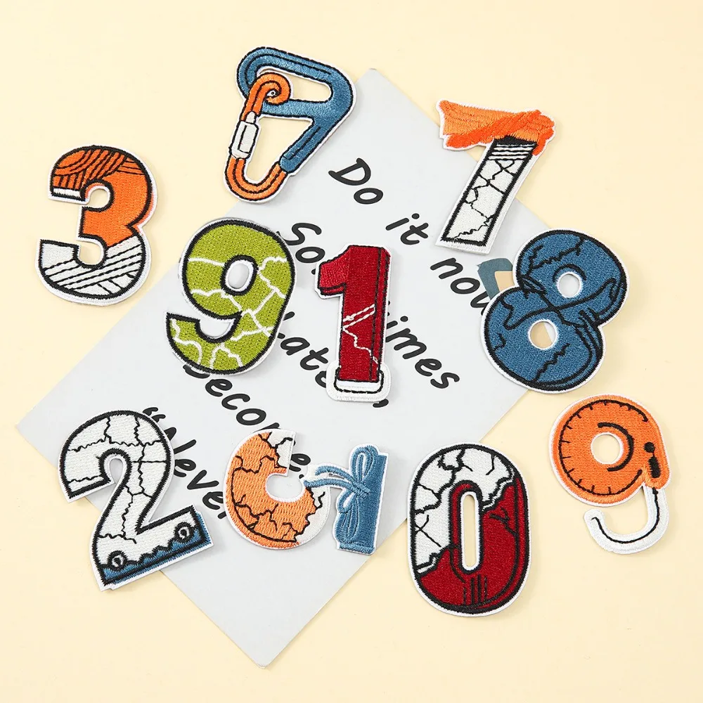 

Cartoon Digital Embroidery Patch DIY T-shirt Backpack Hat Iron on Patches Sticker Sewing Craft Decor Repair Applique Accessories