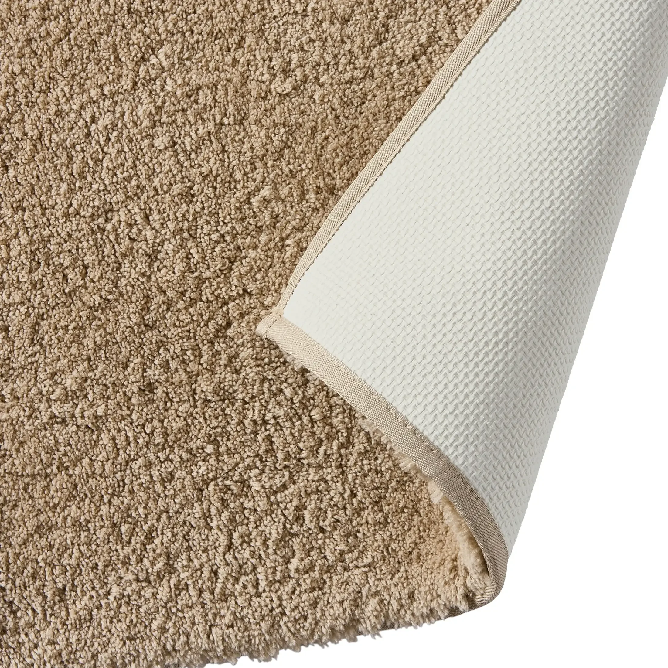 سجادة حمام بوليستر فائقة النعومة وبسكويت اللوز مقاس 20 × 34 بوصة