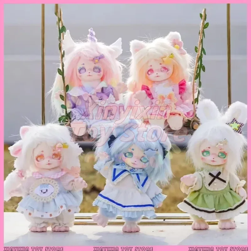 Boîte aveugle en vinyle série familiale Dumia Forest, produit authentique, ornements tendance, poupée Super mignonne, cadeau d'anniversaire pour fille, jouets figurines