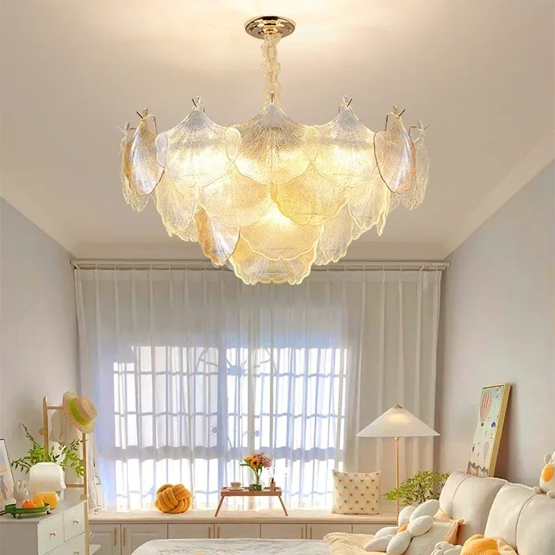 Luminária pendente estilo creme quente