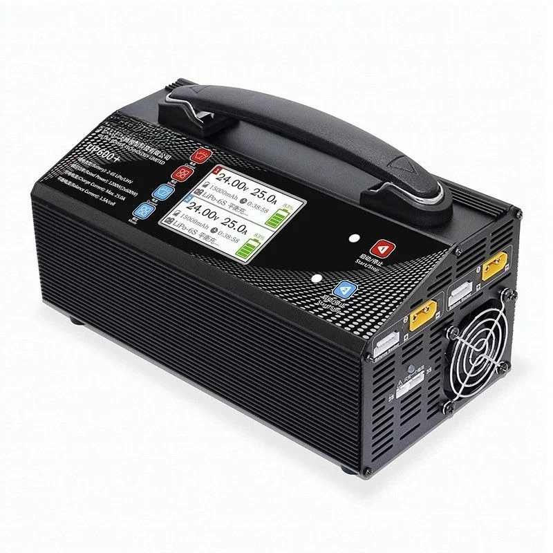 UP600 + lithium battery charger 1200W dual channel 25A balance charging model aircraft drone 2-6S two ways