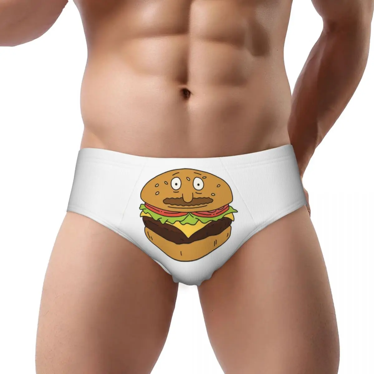 

Bob As A Burger Men's Triangle Panties Comfortable Boxer Underpants Short Underwear for Homme Man Boyfriend Gifts