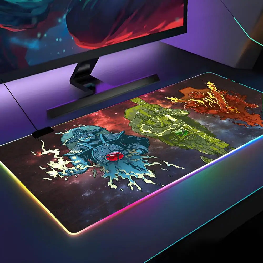 لعبة D-Dota2 ماوس الوسادة RGB الخلفية ماوس الوسادة ماوس الكمبيوتر المحمول الوسادة ألعاب الكمبيوتر مكتب الألعاب الملحقات #1