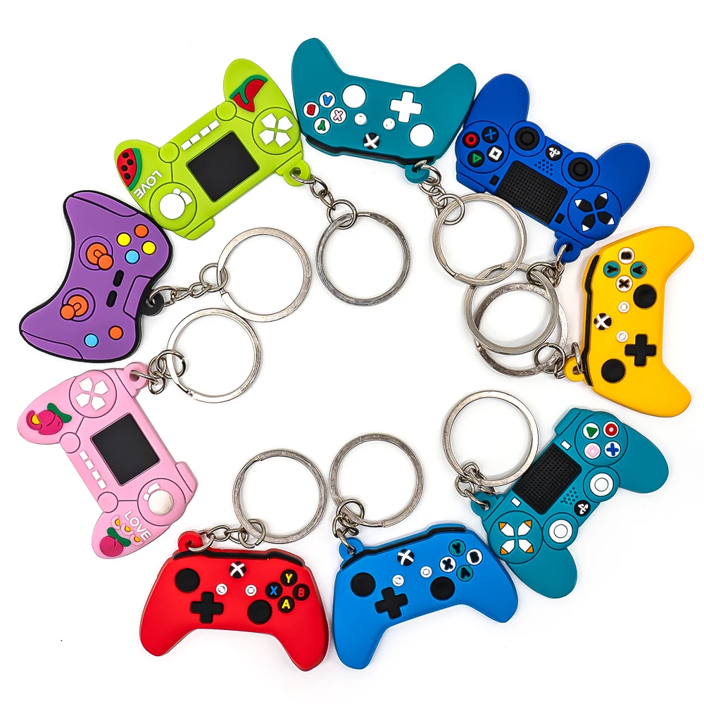 50PCS Keychain for Boys Men Gamepad Keyring Joystick Game Controller Key Accessories fit Handbag Key Pendant Friends Key Gifts