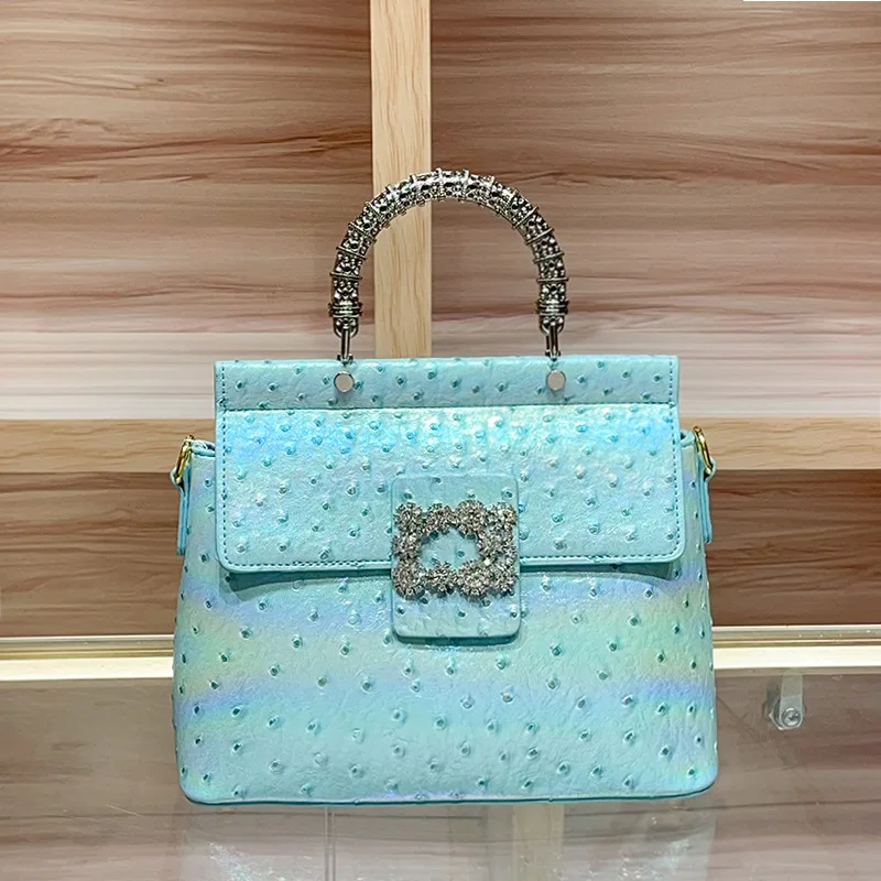 

Diaper Bag Minimalist High-End Business Commuter Leather Crossbody Handbag Women Elegant Classic Vintage Retro Square
