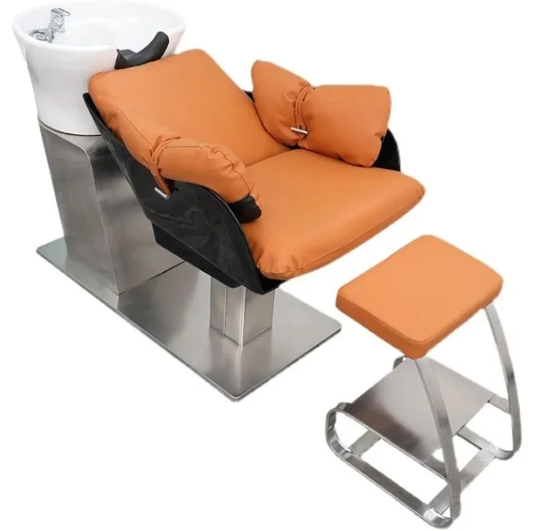 Luxury Lay Down Salon Shampoo Chair Factory Comfortable Shampoo Bowl Hair Washing Product Salon Shampoo Chair