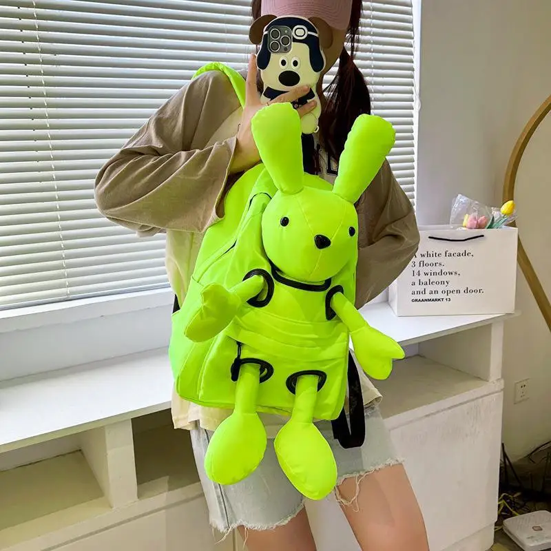 

Cute Rabbit Backpack for Girl Fashion 3D Cartoon Backpacks Lightweight Women's Bag Trend Students School Backpack Birthday Gift