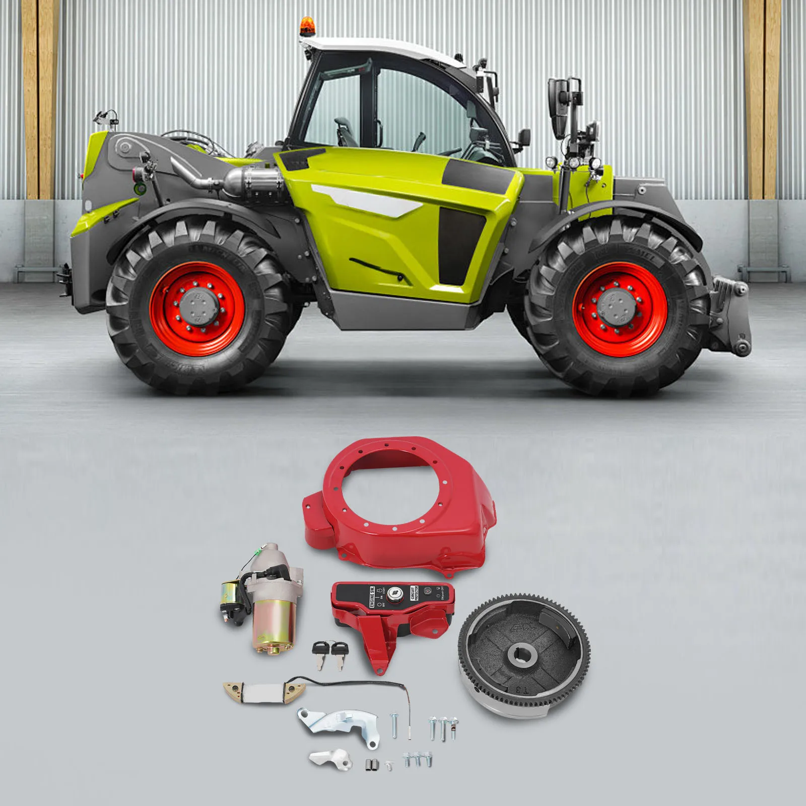 

Комплект электрического стартера 12В для Honda GX160 5.5HP/GX200 6.5HP: высококачественный стартер из алюминия и железа с блоком ключей зажигания