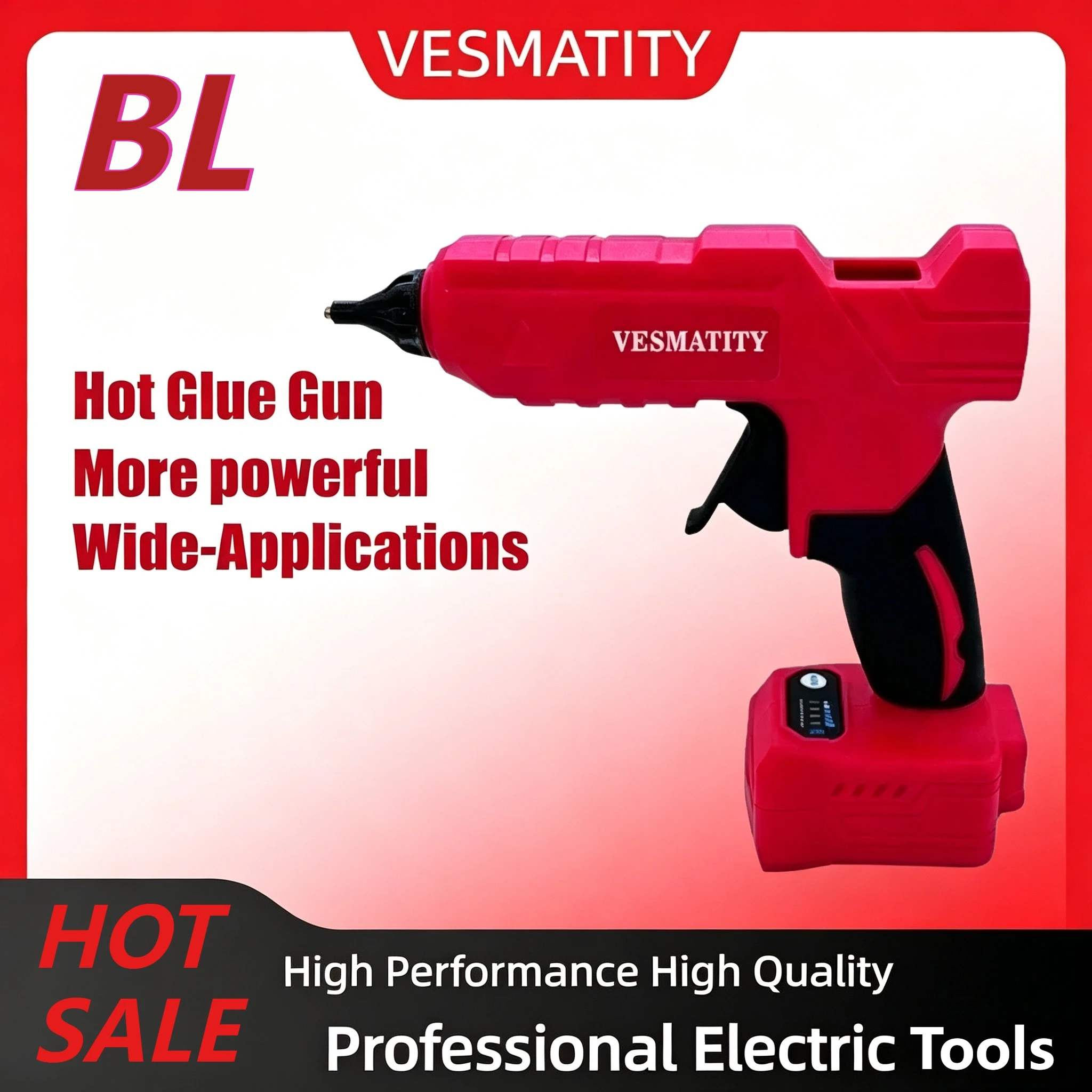 Hot Melt Glue Gun Cordless - コードレス電動ホットメルトグルーガン 電動グルーガン 11mmグルースティック ホットメルト溶接エアガン ミルウォーキー18V/20Vバッテリー用