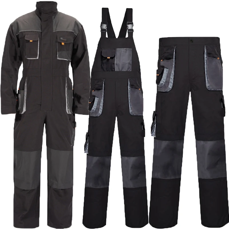 

Bib Overalls Men Work Coveralls Repairman Strap Jumpsuits Durable Worker Cargo Pants Working Uniforms Plus Size Rompers 3xl 4xl