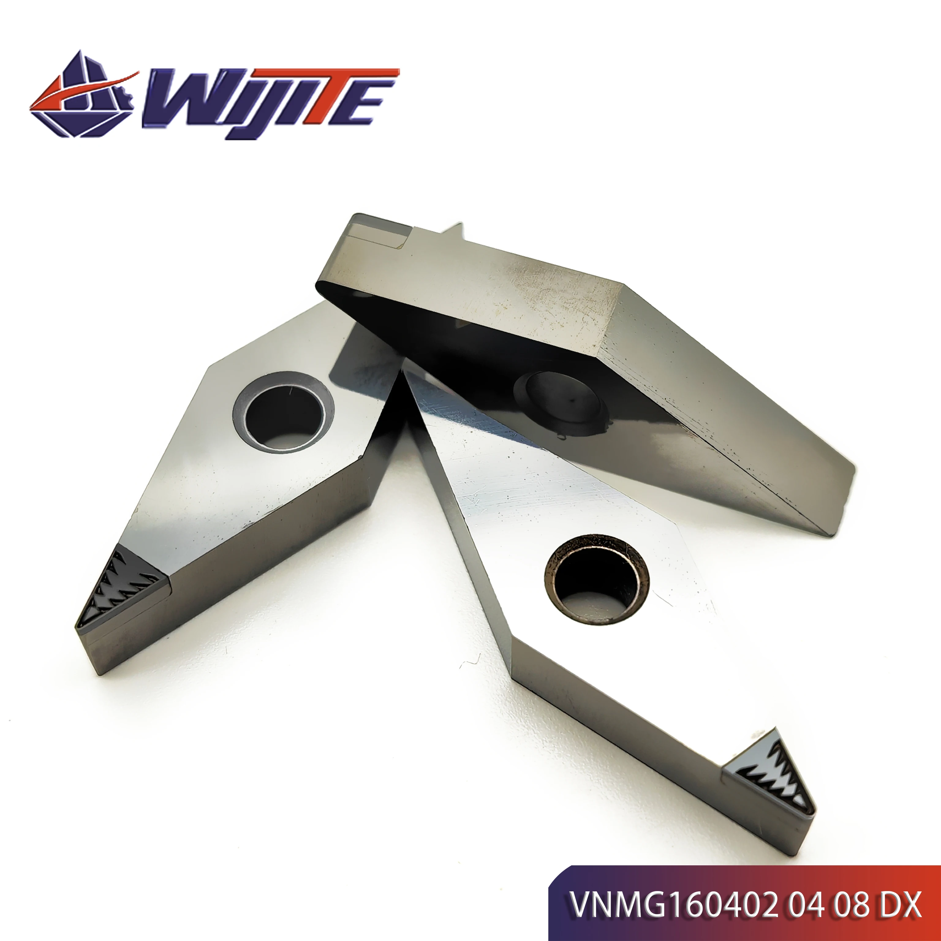 PCD insert VNMG160402 VNMG160404 VNMG160408 Chip breaking Turning tool used for copper aluminum magnesium fibre glaerrous metals