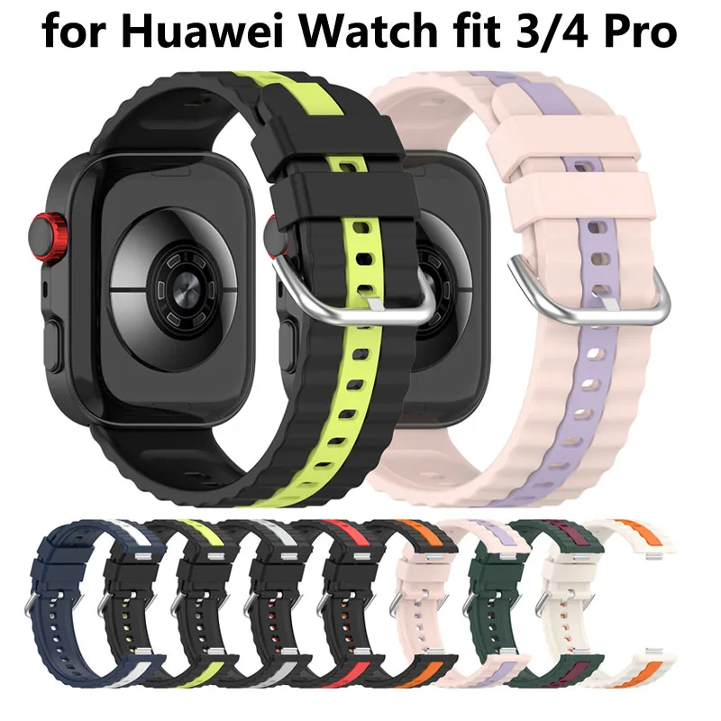 Sports Silicone Strap for Huawei Watch Fit 4 Pro Fit3 Quick Breathable Wristband for Huawei Watch Fit 4 3 Accessorie