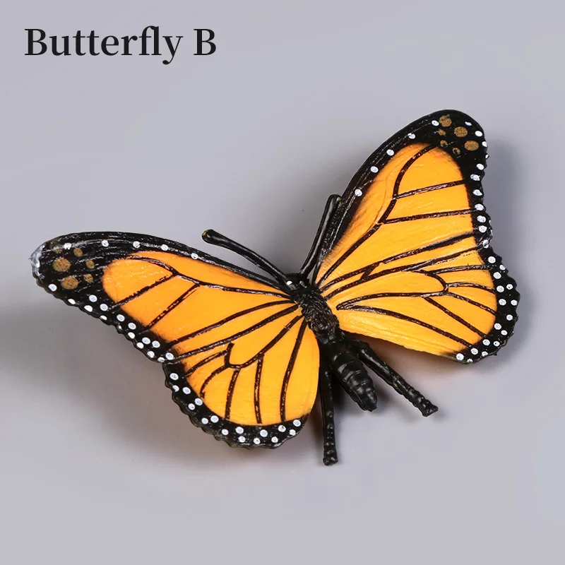 Schmetterling Insekt Modell Tier Actionfiguren Lernspielzeug Simulierte Sammlung Dekoration Insektenspielzeug für Kinder