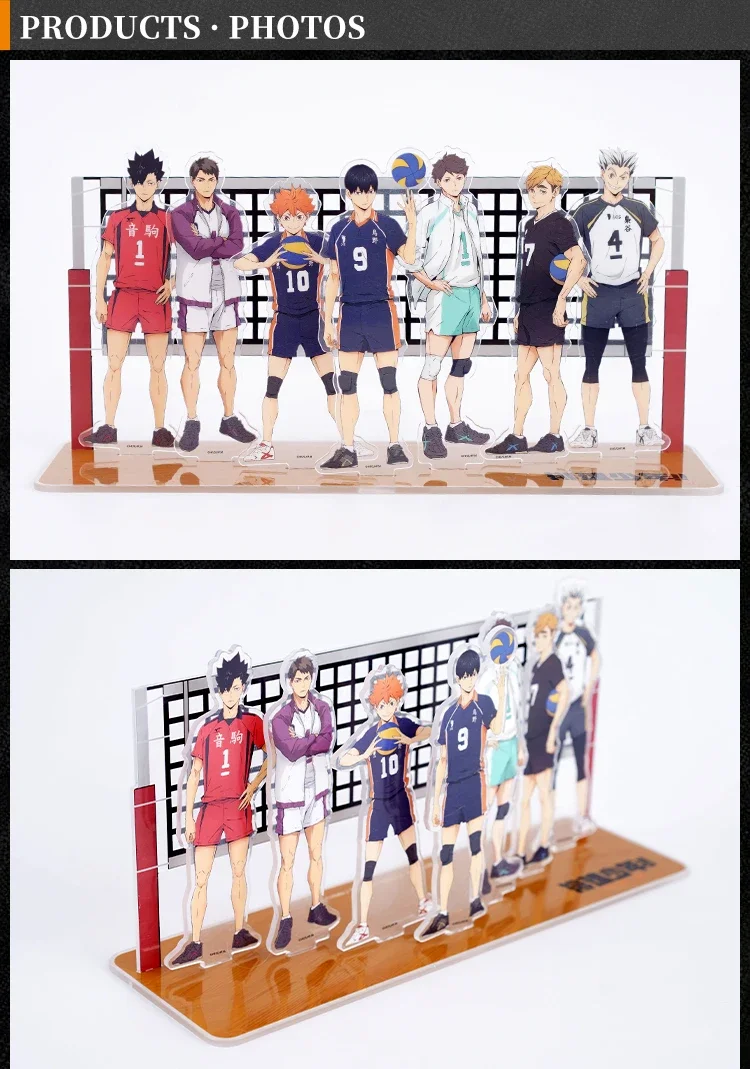 Anime Haikyuu! Cosplay Combination Scene Standing Sign Acrylic Desktop Ornament Mascot Decoration Send Friend Birthday Xmas Gift