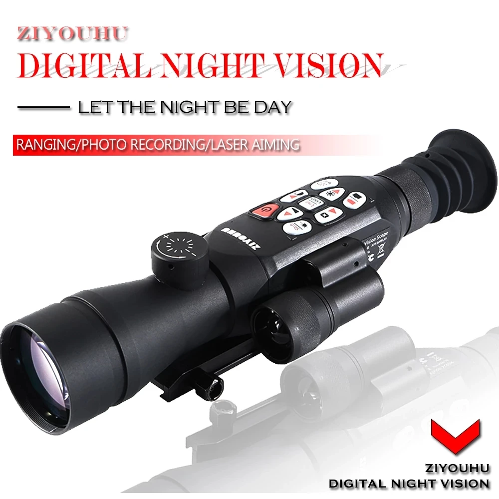 Imagem -03 - Digital Wifi Sniper Scope hd Infravermelho Visão Noturna Visão Monocular Riflescope Variando Apontando Dispositivo Montar em Rifle para Caça