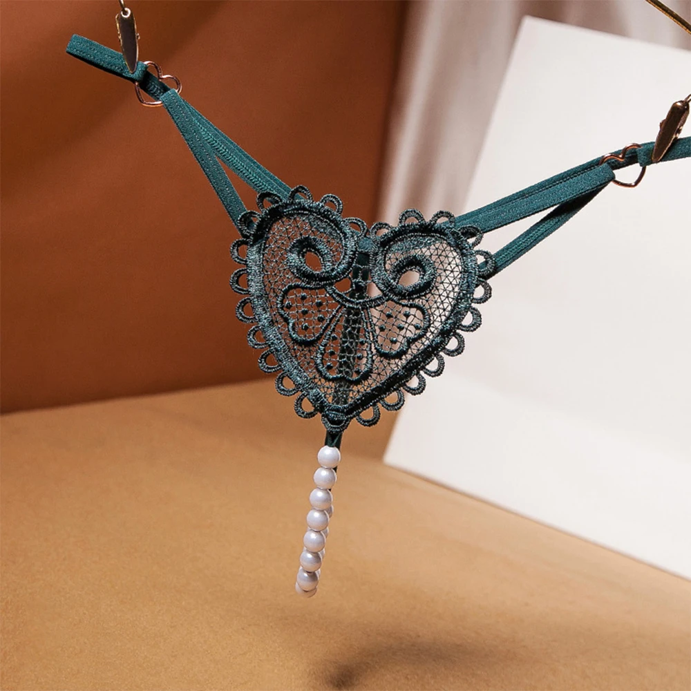 Bragas Calzoncillos para mujer Bragas de perlas para mujer Tangas sexy sin entrepierna Tanga con diseño sensual para noches íntimas