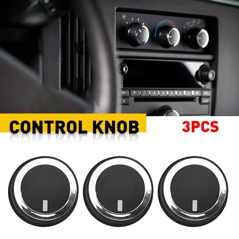 3Pcs 84793085 Car Heater AC Control Knob Air-conditioning Temperature Knob For GMC 1500 2500 3500 Chevrolet Express 1500 2500