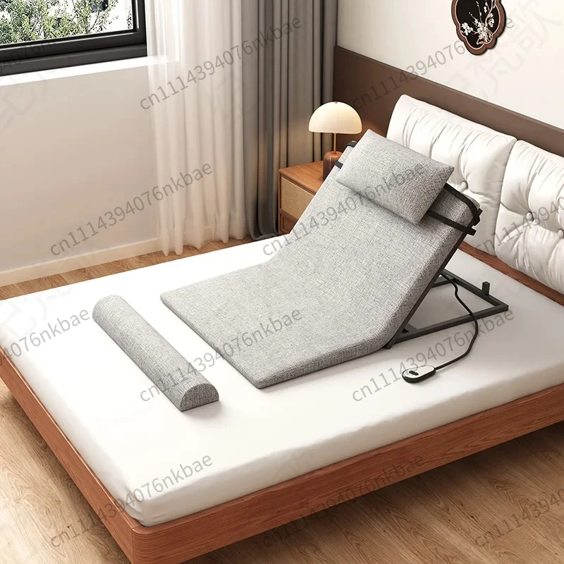 Electric Elderly Bed Assist Lift Adjustable Backrest Bedridden Home Care Rising Support