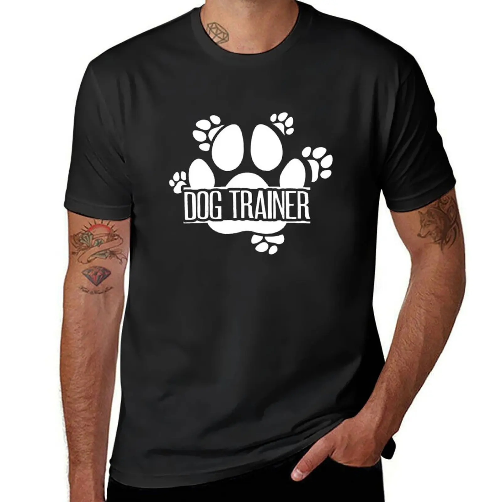 Dog Trainer Paw Dogs Training Animal Teaching Behavior Pet T-shirt anime cute clothes clothes for men