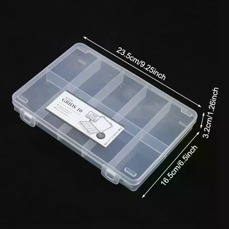 Car Model Storage Box 10 Grids Dustproof Organizer Case For Diecast Vehicles And Models Boys