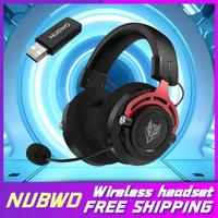 NUBWO G03 Wireless Gaming Headphones 2.4GHz Dual-mode Over-ear Headphones  Stereo Compatible Noise-cancelling Microphones