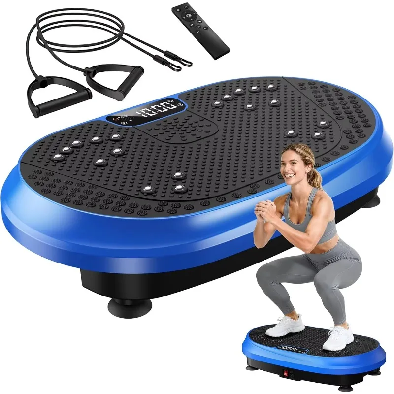 Y Fitness Vibration Plate 120 Speeds Body Platform Exercise Machine Calorie Burning Trainer