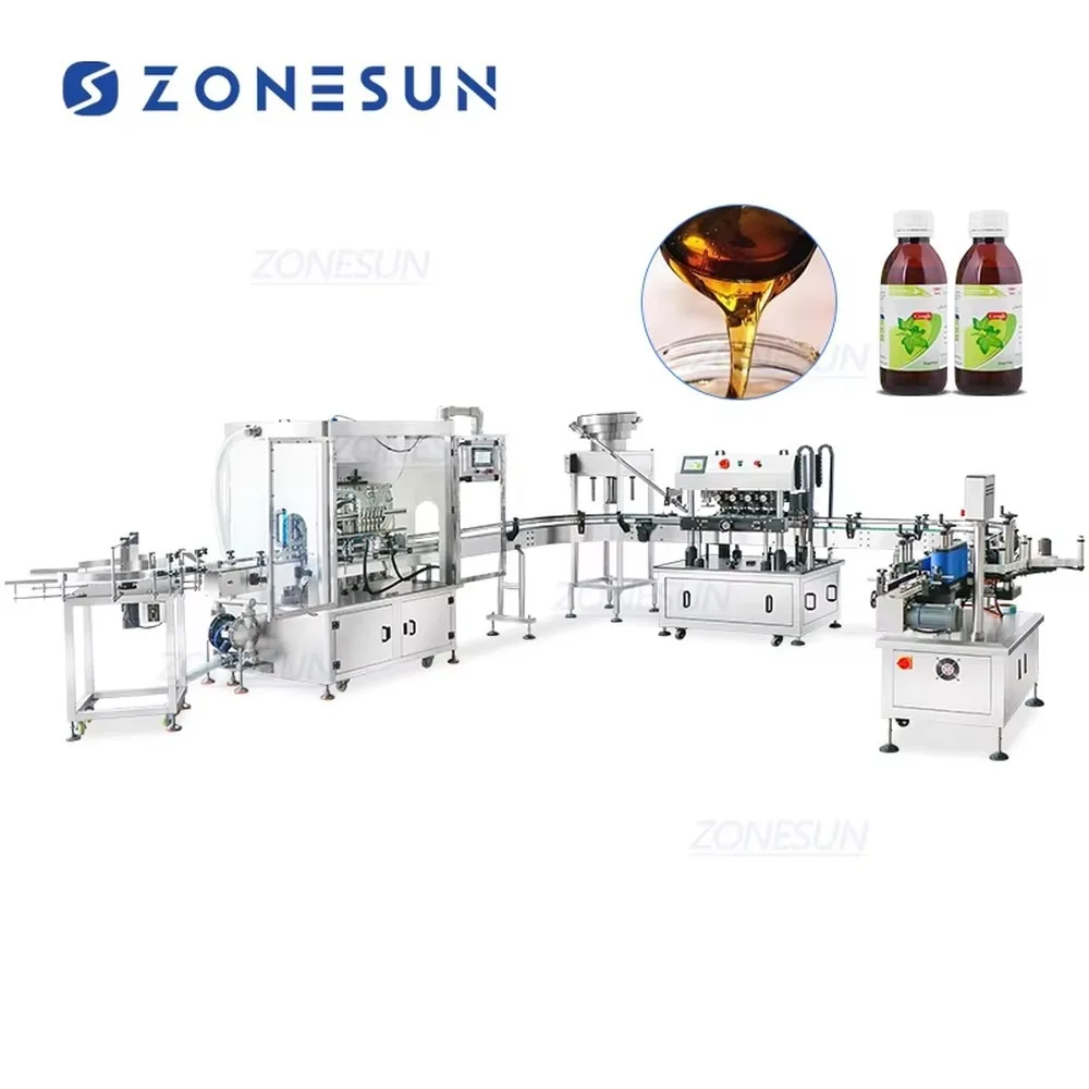 Automatic 6 Heads Servo Paste Filling Capping Labeling Machine U Shape Configuration Full Automatic Liquid Filling