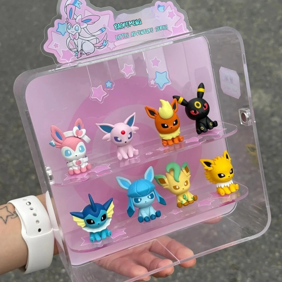

Pokemon Anime Action Figure Umbreon Mini Doll Poke Ball Design Original Genuine Cute Model Ornament Toy Gift For Collectors