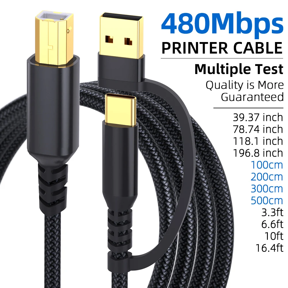 Usb B Cable Usb 2.0…