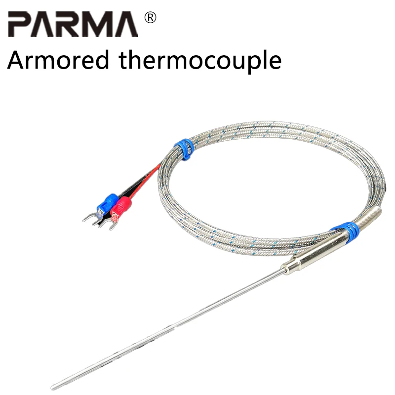 K-type armored thermocouple WRNK-191 temperature sensor high-temperature resistant probe temperature probe Pt100/J/E