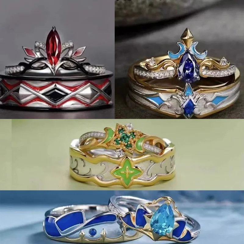 Genshin Impact Furina Nahida Arlecchino Neuvillette Couple COSPLAY Anime Inspired Finger  Set New Edition Gift for Lovers/Fans