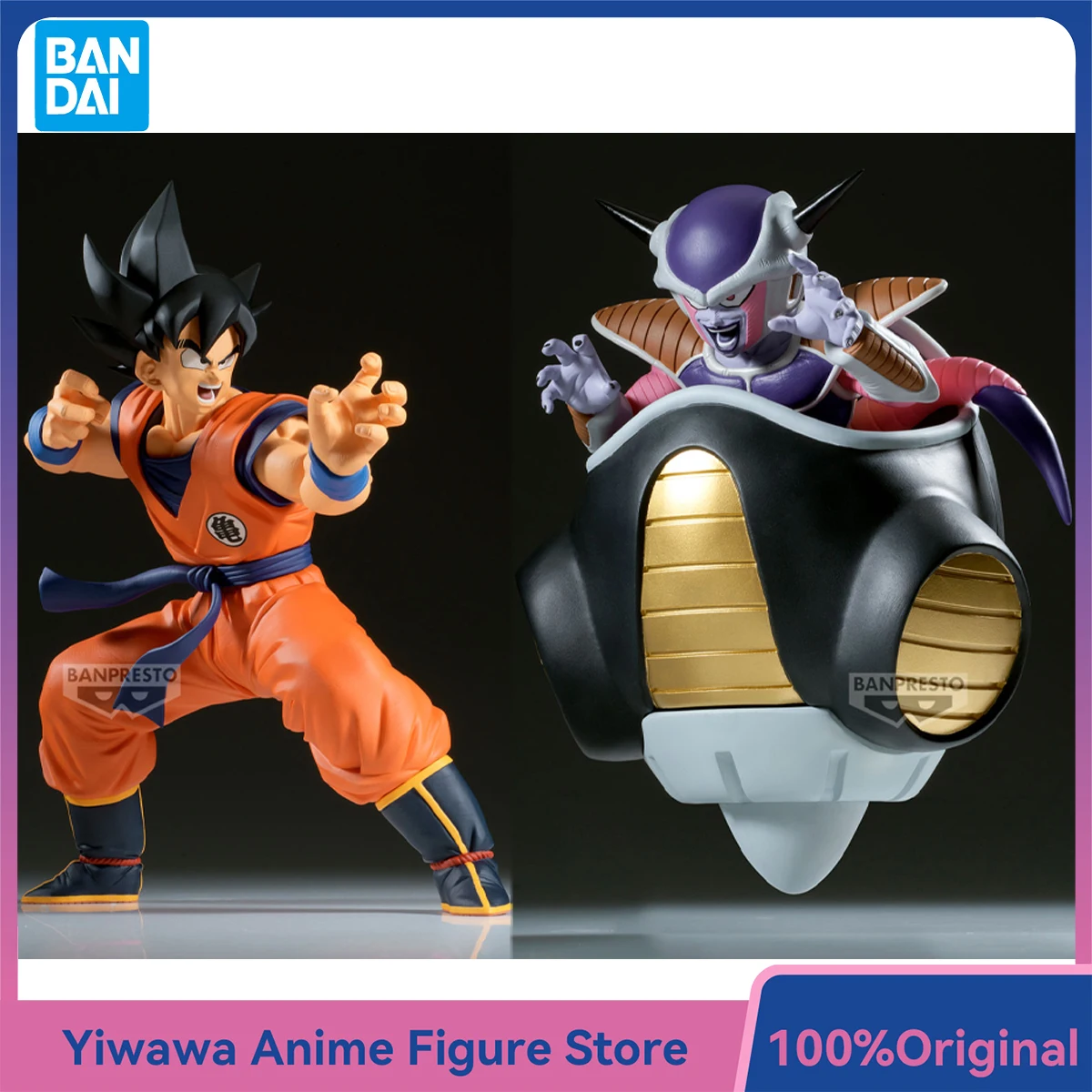 

Новейшая аниме-фигурка Banpresto Dragon Ball Z Match Makers Son Goku Frieza First Form, оригинальный орнамент, Коллекционная модель игрушки