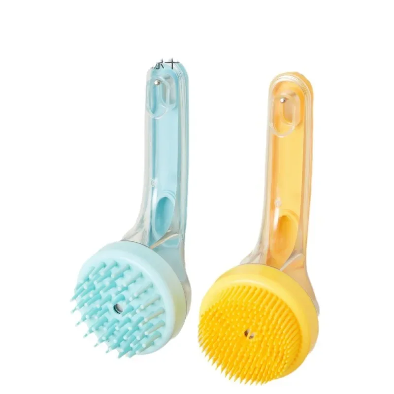 Pet bath brush, dog and cat massage beauty brush, soft rubber scalp cleaning brush, shower cleaning brush
