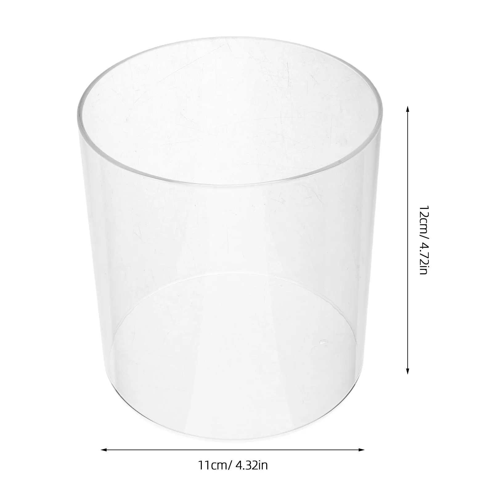 2Pcs Clear Lantern Globe Replacement for Propane Lanterns 4.65x4.33 Inch Borosilicate Glass Cylinder Light Shade Camping Hiking