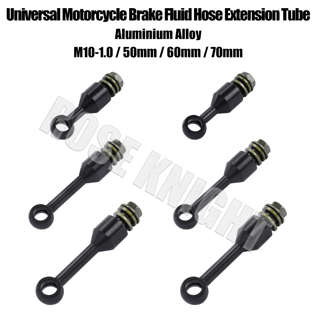 Universal Aluminium Alloy Motorcycle Brake Fluid Hose Extension Bracket Tubing M10-1.0 Hydraulic Clutch Tube Extension Joint