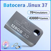 Portable 128GB USB 3.0 Disk Batocera 37.linux 70+ Emulators＆43000+ Retro Games for PS3/PS2/XBOX/Wii/MAME/SS/N64 for Windows 8-11