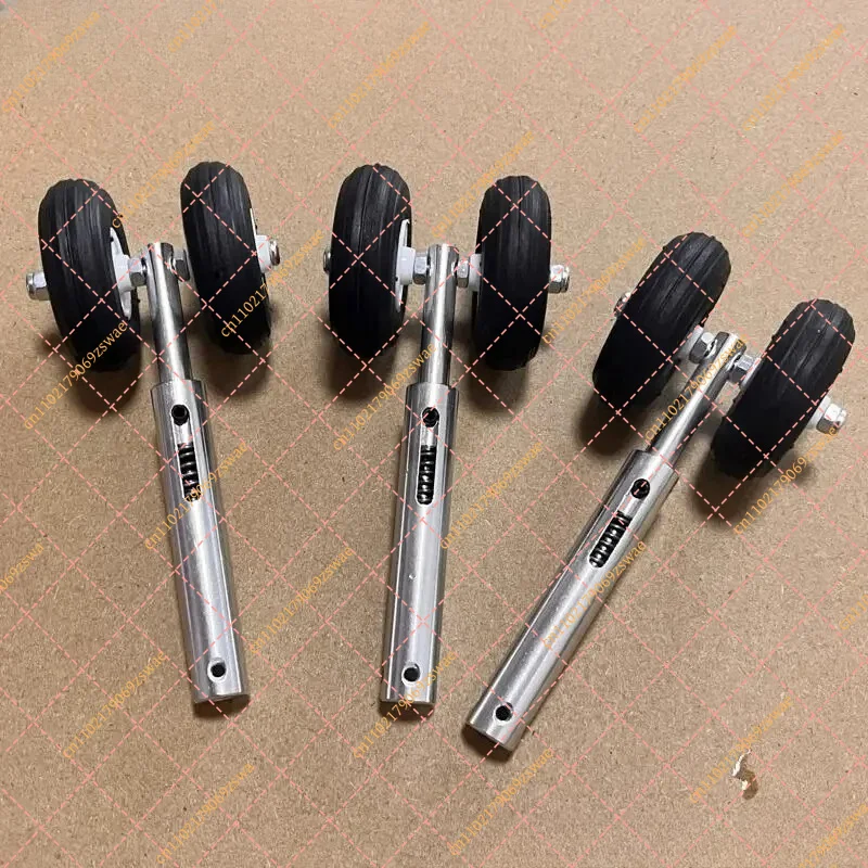 36mm PU Wheels for RC Airplane, 3/4" Bore Retractable Landing Gear with Aluminum Shock Absorber
