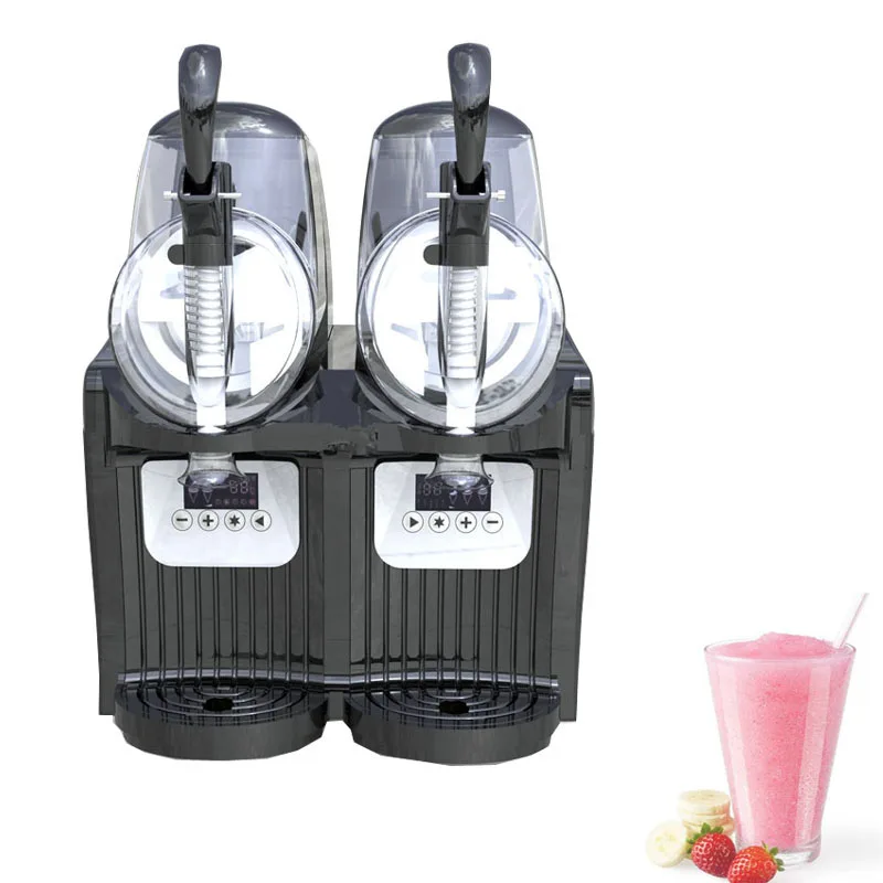 2 Tank Frozen Drink Slush Slushy Making Machine Juice Smoothie Maker 2*2.5 L