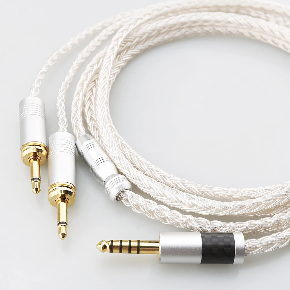 Kabel słuchawkowy HIFI 16 Core OCC posrebrzany do słuchawek Focal Clear Elear Elex Elegia Stellia Celestee Radiance Klipsch HP-3 Clear MG — zdjęcie produktu 4