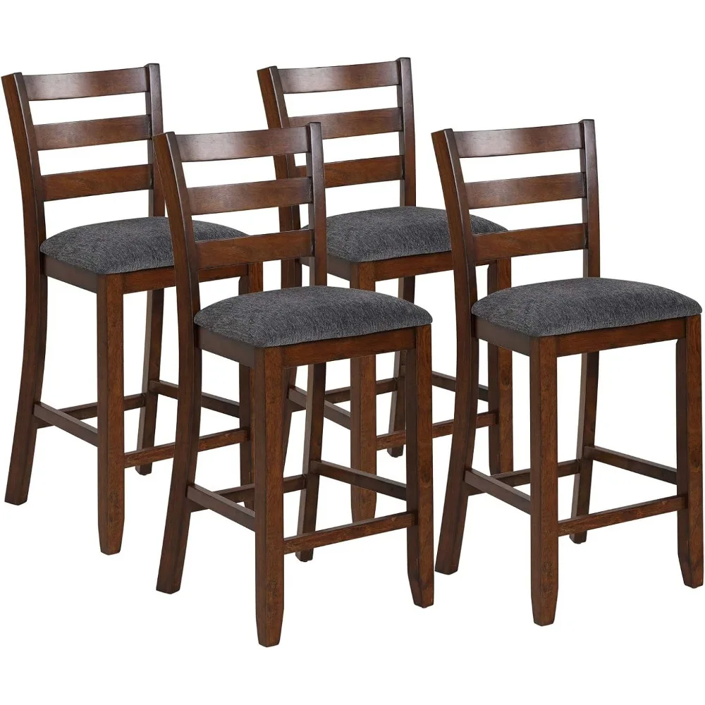 

Барный стул высотой стойки, барные стулья с мягкой обивкой и каркасом из массива резинового дерева, подушка с пенопластовой подставкой для ног