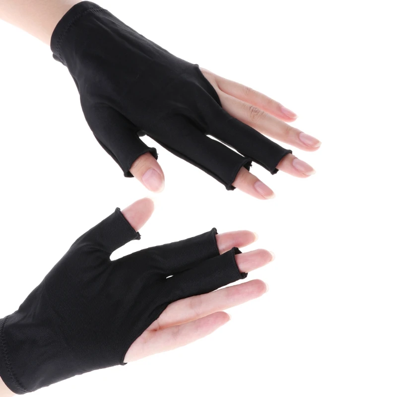 Man Women Elastic 3 Fingers Show Gloves for Billiard Shooters Pool Snooker Cue Sports, Wear on The Right or Left Hand