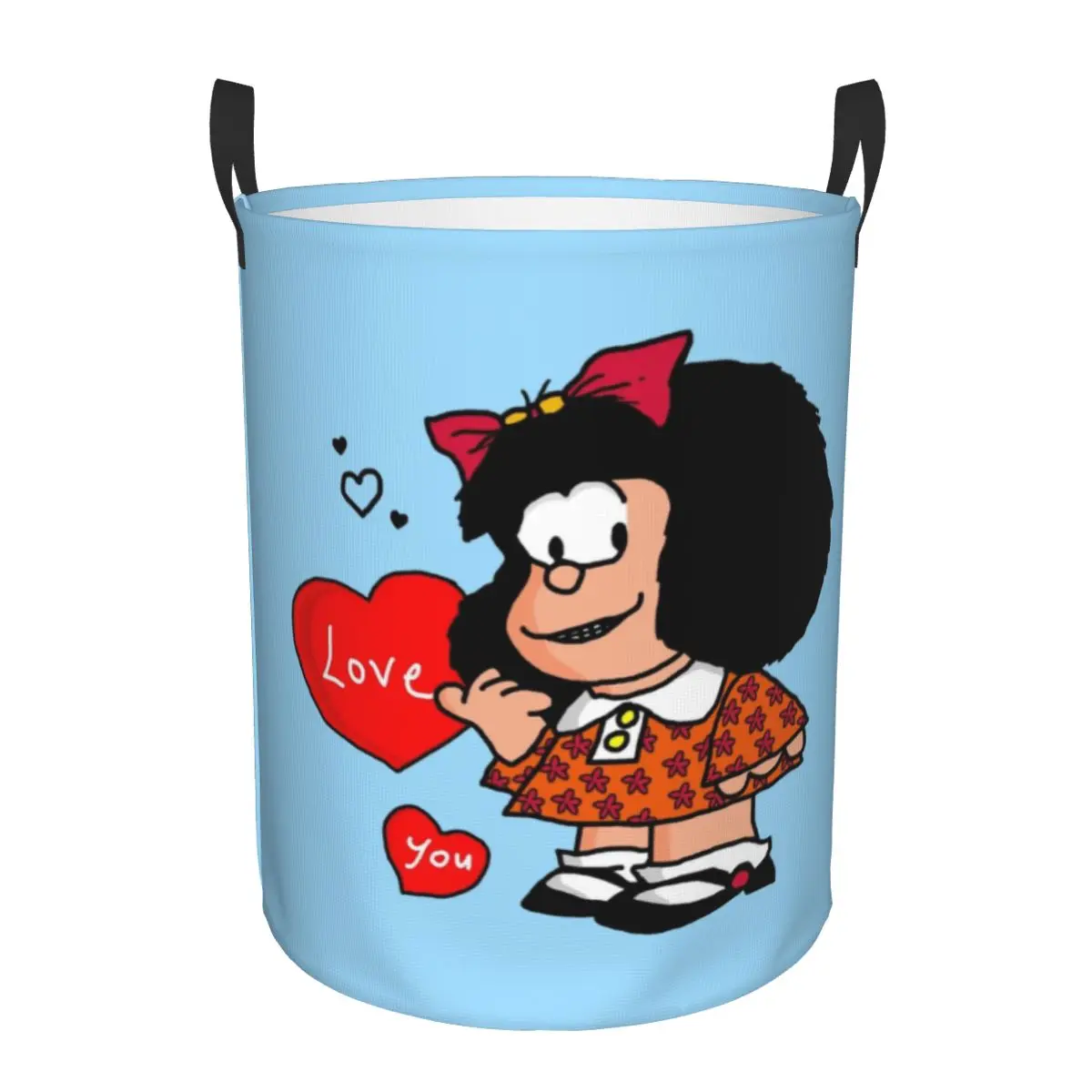 

Корзина для белья Mafalda Love You Складная Большая женская комиксная корзина для белья Quino