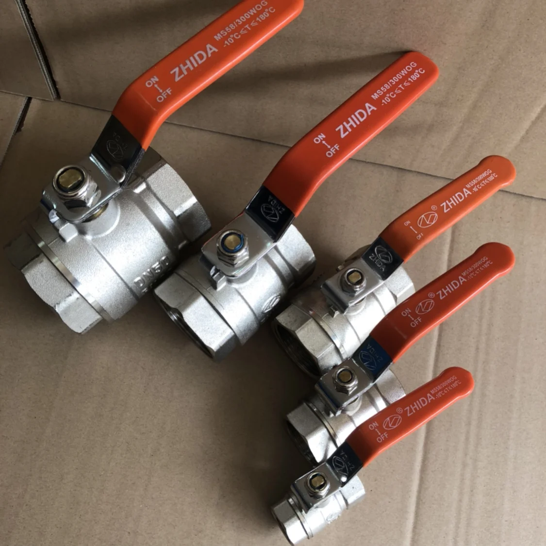 ZHIDA full copper ball valve steam ball valve 300 degree hot water ball valve 4 points DN15/20/25